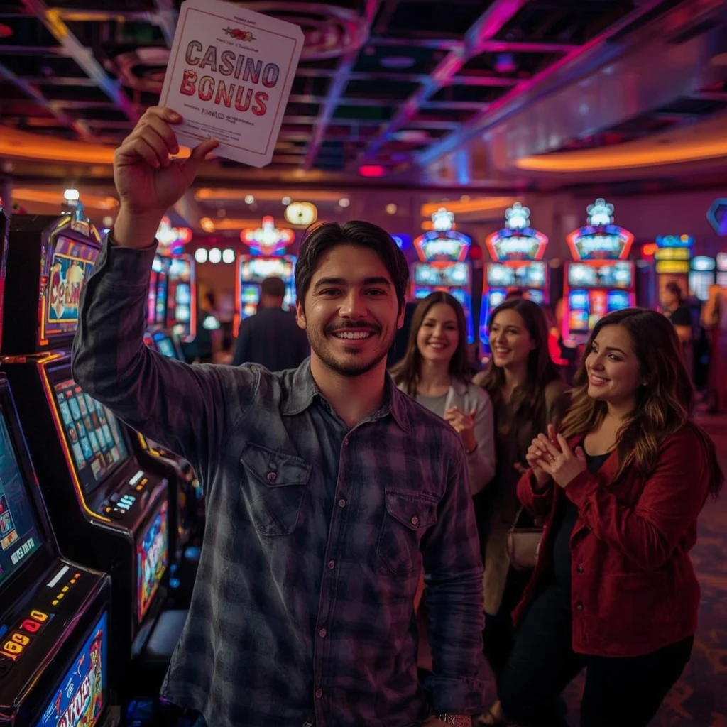 une personne tenant un bonus Boomerang Bet Casino